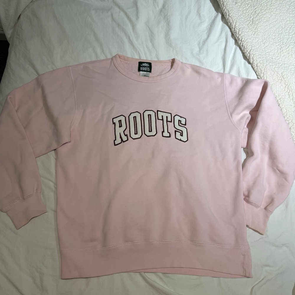 Roots Women’s Pink Crewneck Sweatshirt